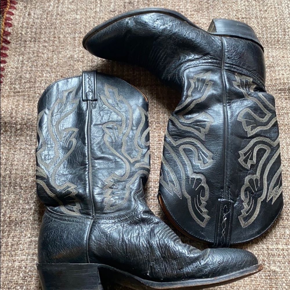 J. Chisholm black western boots